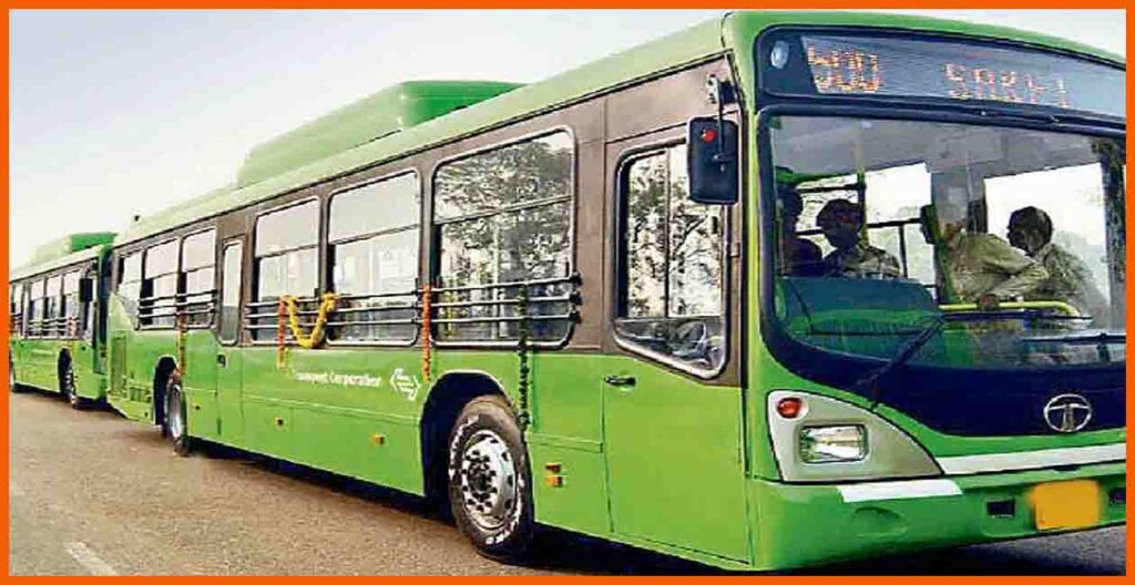 CNG Bus in Patna, City bus run by CNG, City bus in patna, Patna cng