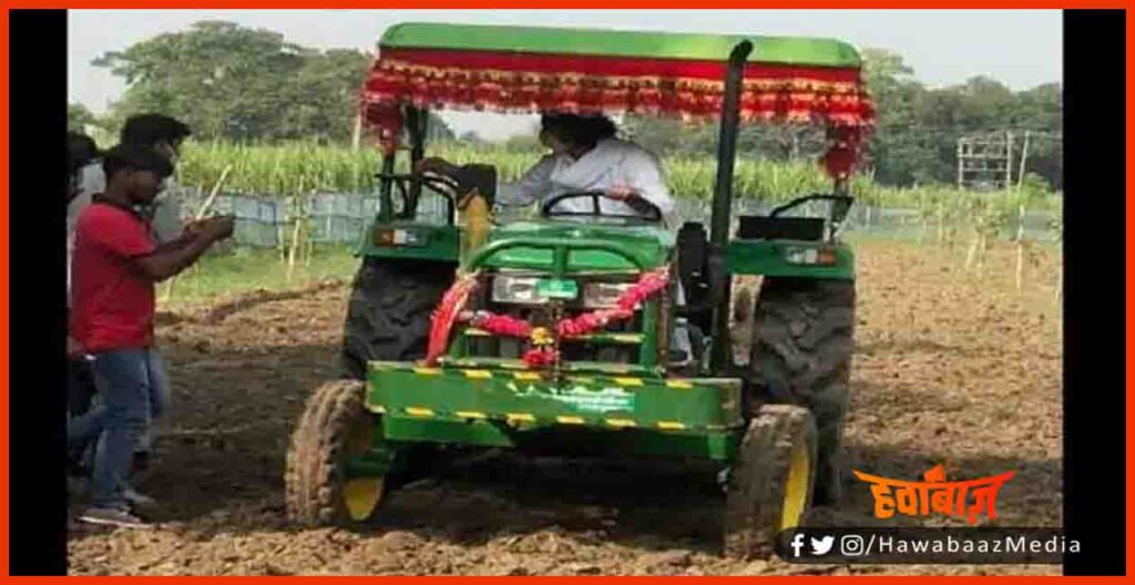 Tej Pratap Yadav, Bihar Chunav, Tej Pratap Yadav on Tractor, Bihar Election, 